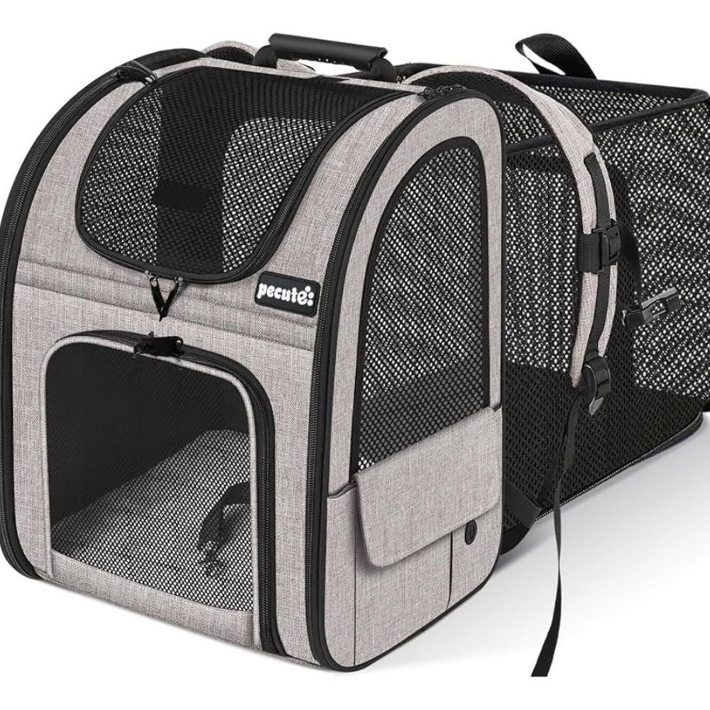 PeCute Khaki Small Pet Carrier Backpack